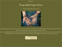 Tablet Screenshot of dragon-fly-designs.ca